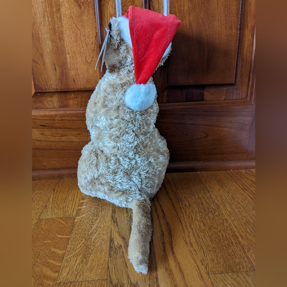 Christmas Meerkat plush San Diego Zoo Santa hat gift tag attached holiday - Picture 5 of 10